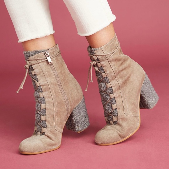 SILENT D Lace Up Suede Boot Size 10, NEW, Sold Out at Anthropologie - Picture 3 of 5
